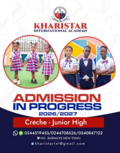 Kharistar International Academy Opens Admission for 2026/2027 Academic Year